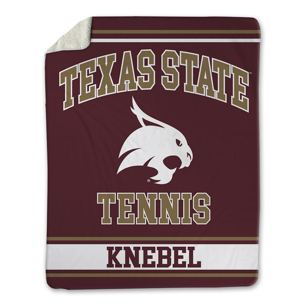 Texas State - NCAA Women's Tennis : Caden Knebel - Blanket-0