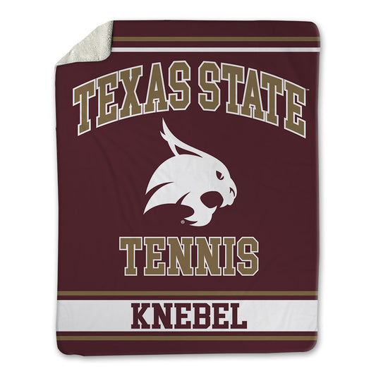 Texas State - NCAA Women's Tennis : Caden Knebel - Blanket-0