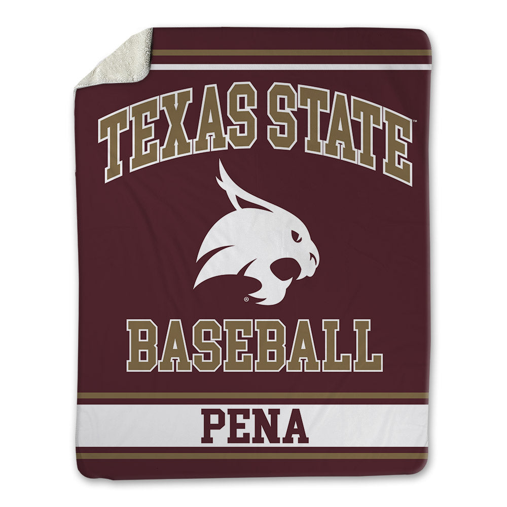 Texas State - NCAA Baseball : Daylan Pena - Blanket-0