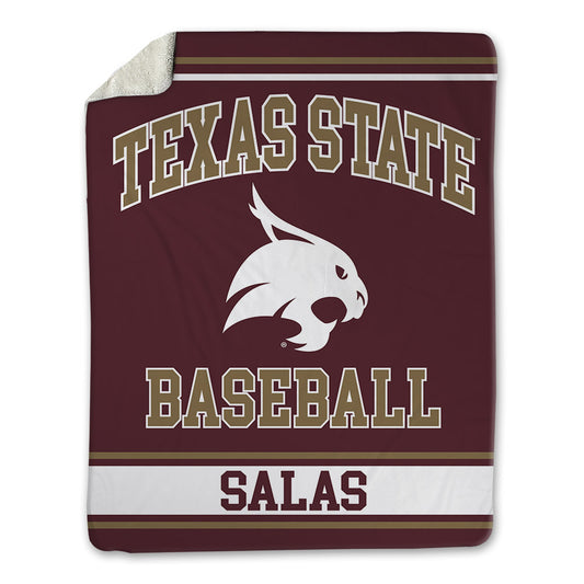 Texas State - NCAA Baseball : Manny Salas - Blanket-0