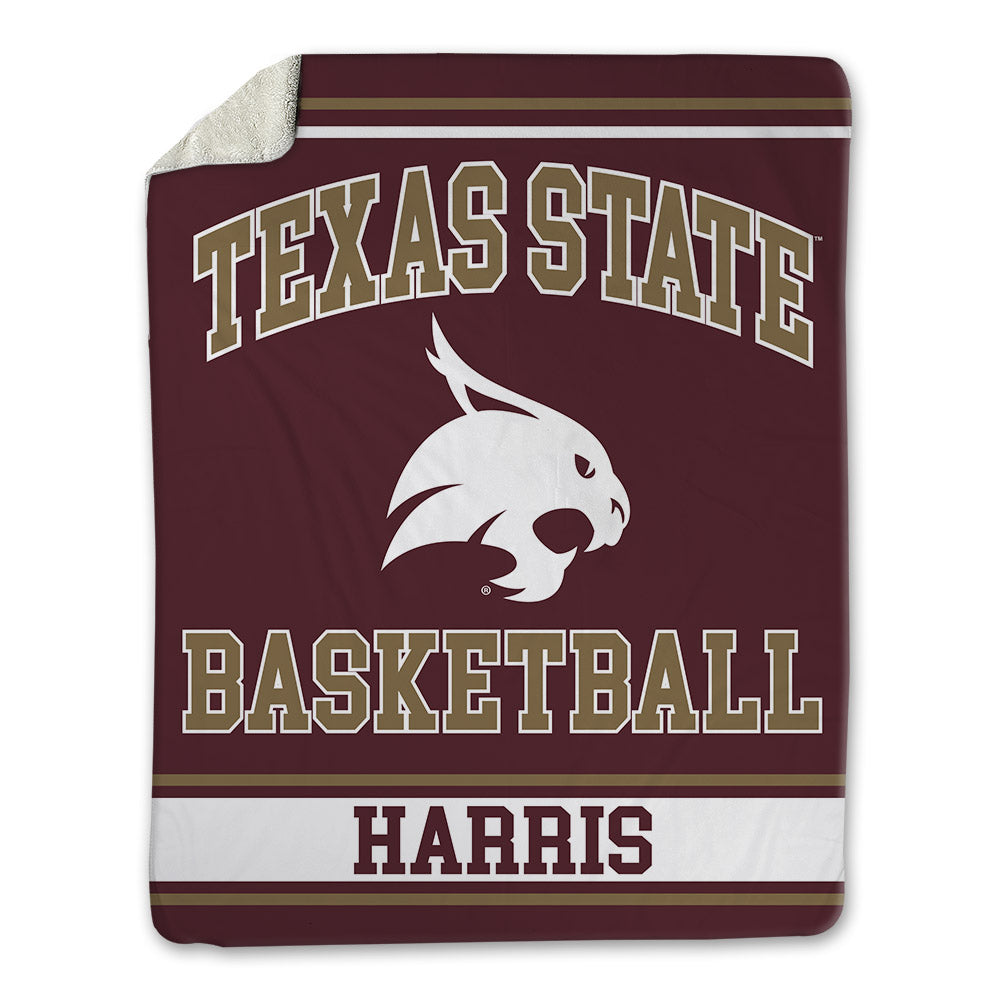 Texas State - NCAA Women's Basketball : Jamia Harris - Blanket-0