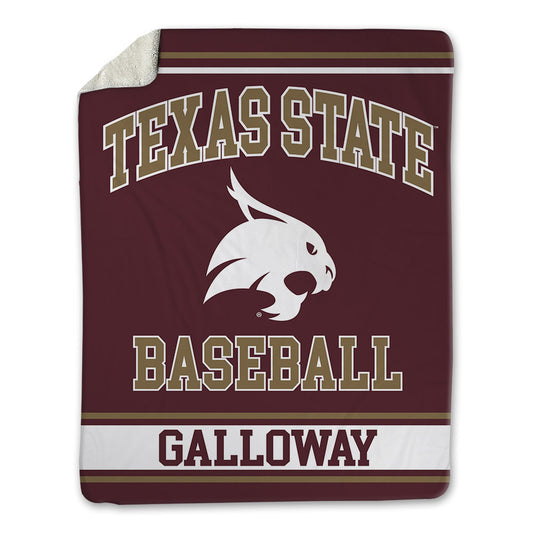 Texas State - NCAA Baseball : Rashawn Galloway - Blanket-0