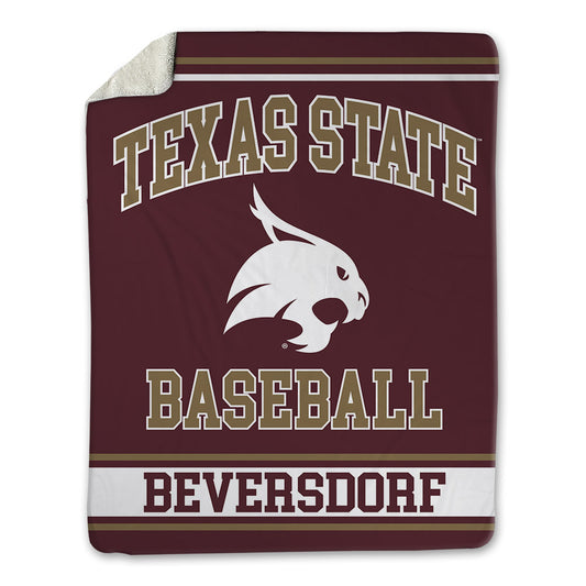 Texas State - NCAA Baseball : Alec Beversdorf - Blanket-0