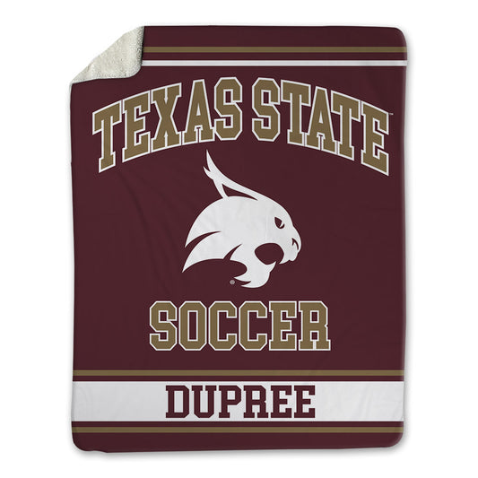 Texas State - NCAA Women's Soccer : Lilah Dupree - Blanket-0