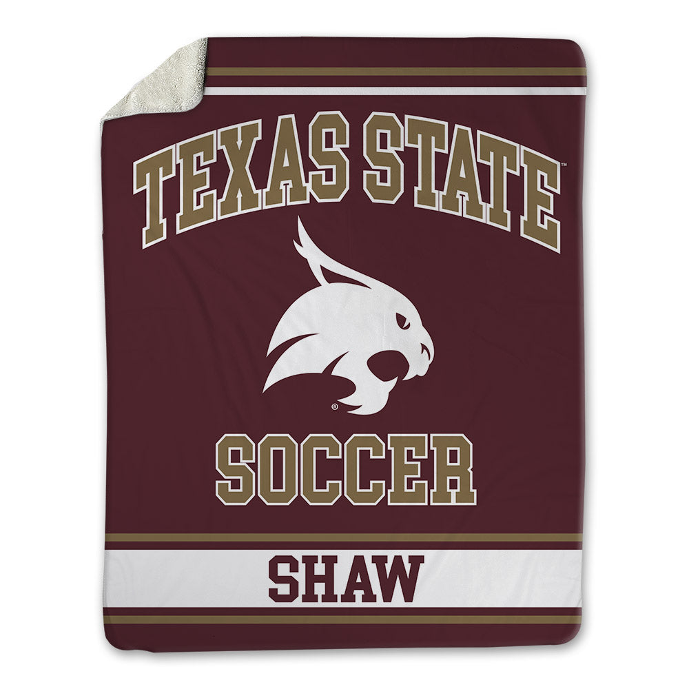 Texas State - NCAA Women's Soccer : Haley Shaw - Blanket-0