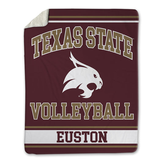 Texas State - NCAA Women's Volleyball : Ashley Euston - Blanket-0