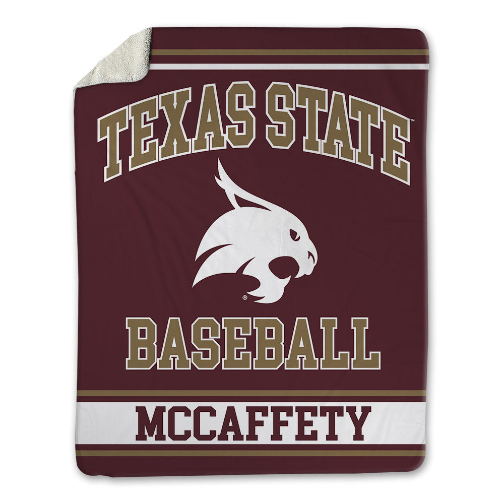 Texas State - NCAA Baseball : Rhett Mccaffety - Blanket-0