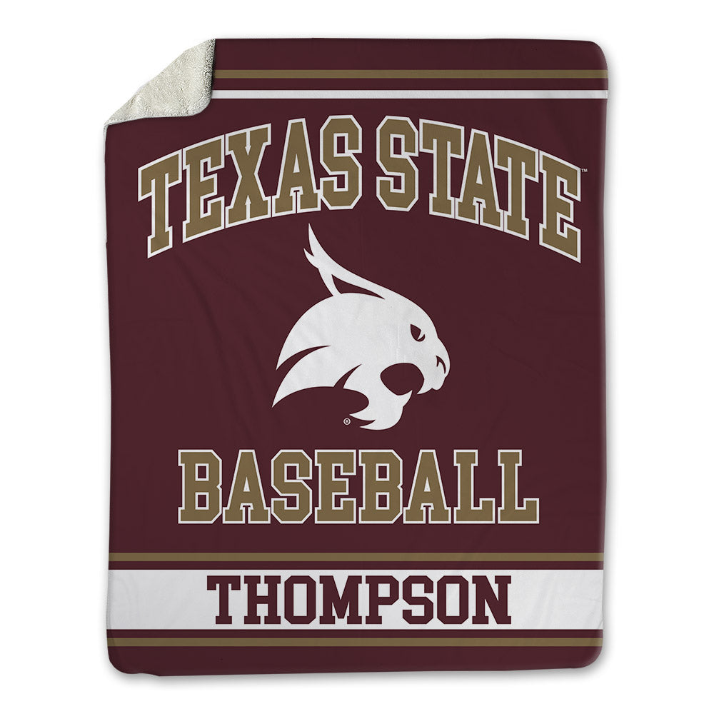 Texas State - NCAA Baseball : Cam Thompson - Blanket-0