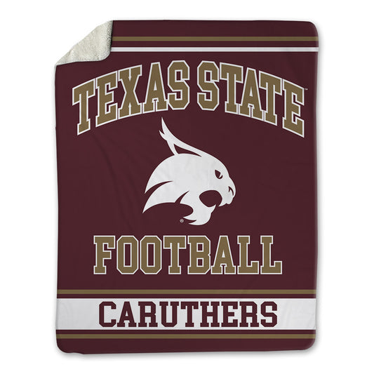 Texas State - NCAA Football : Jacob Caruthers - Blanket-0