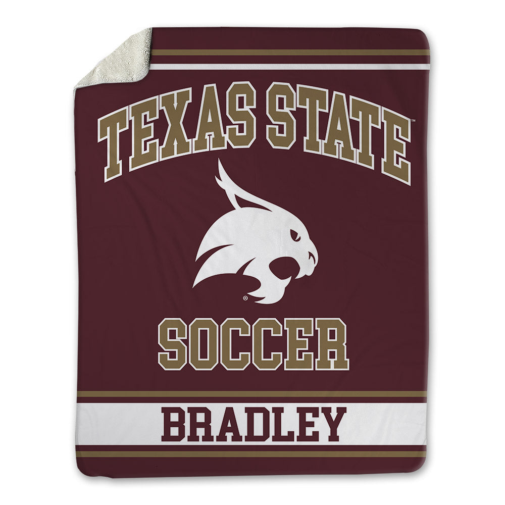 Texas State - NCAA Women's Soccer : Kennley Bradley - Blanket-0