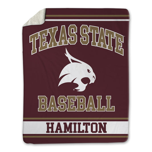 Texas State - NCAA Baseball : Maximus Hamilton - Blanket-0