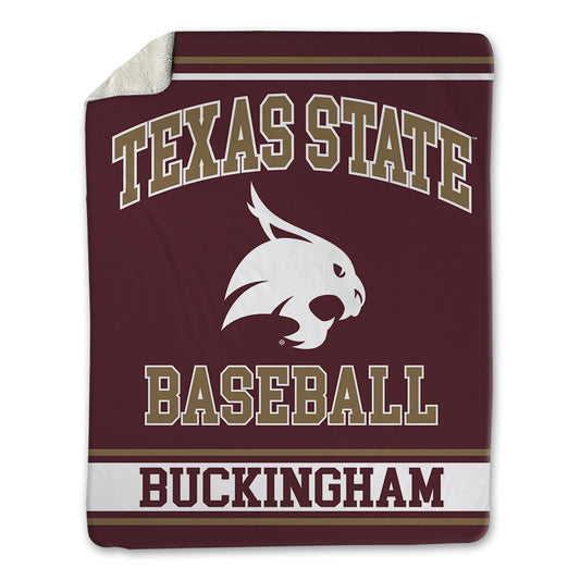 Texas State - NCAA Baseball : Dalton Buckingham - Blanket-0