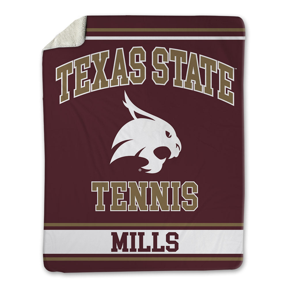 Texas State - NCAA Women's Tennis : Chantajah Mills - Blanket-0