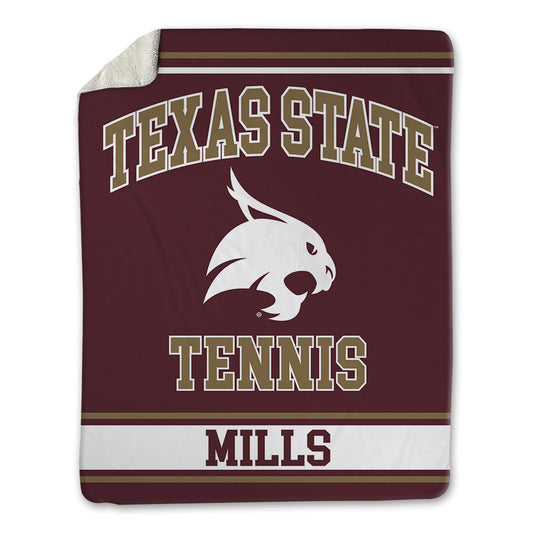 Texas State - NCAA Women's Tennis : Chantajah Mills - Blanket-0