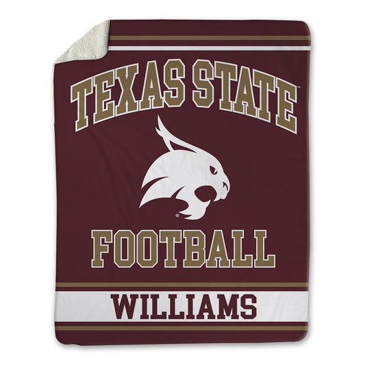 Texas State - NCAA Football : Jordan Williams - Blanket-0