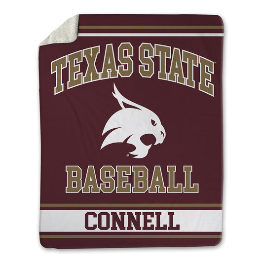 Texas State - NCAA Baseball : Shane Connell - Blanket-0