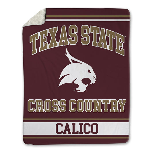 Texas State - NCAA Men's Cross Country : Eyan Calico - Blanket-0