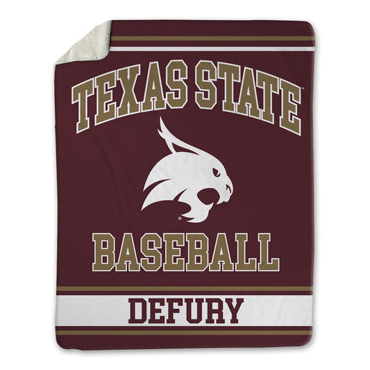 Texas State - NCAA Baseball : Coy DeFury - Blanket-0