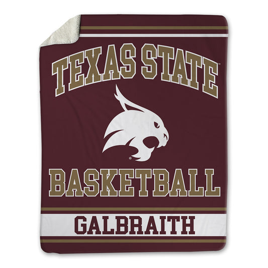 Texas State - NCAA Women's Basketball : Mia Galbraith - Blanket-0
