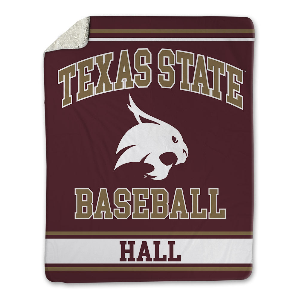 Texas State - NCAA Baseball : Sam Hall - Blanket-0