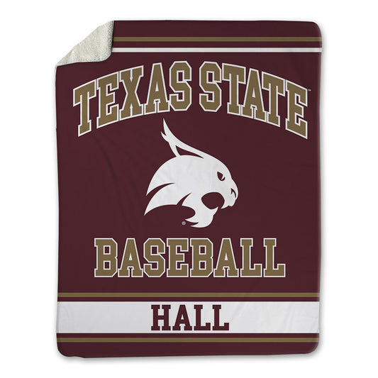 Texas State - NCAA Baseball : Sam Hall - Blanket-0