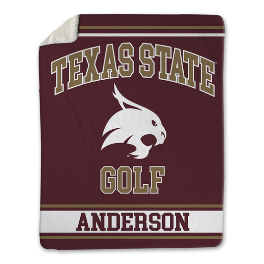 Texas State - NCAA Men's Golf : Terrin Anderson - Blanket-0