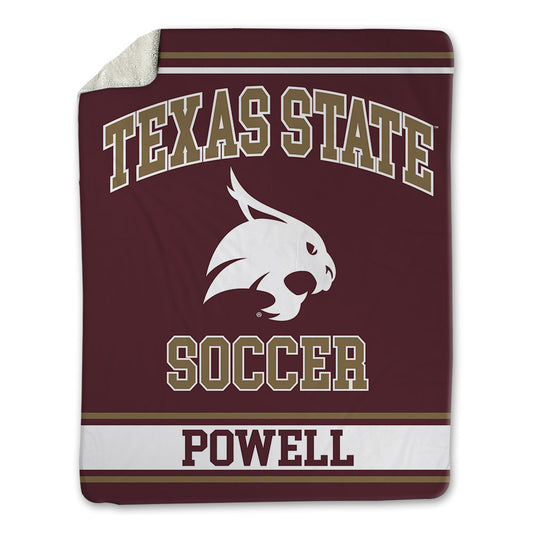 Texas State - NCAA Women's Soccer : Jessica Powell - Blanket-0