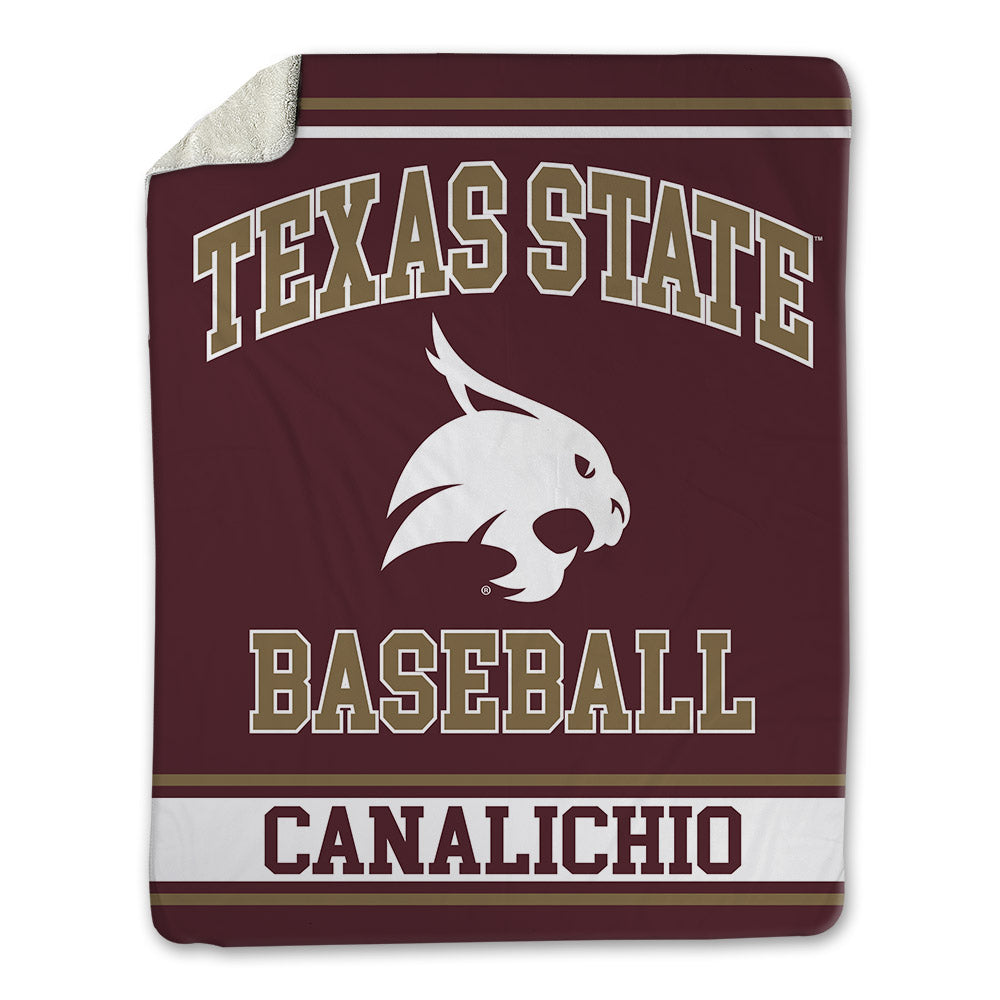 Texas State - NCAA Baseball : Will Canalichio - Blanket-0