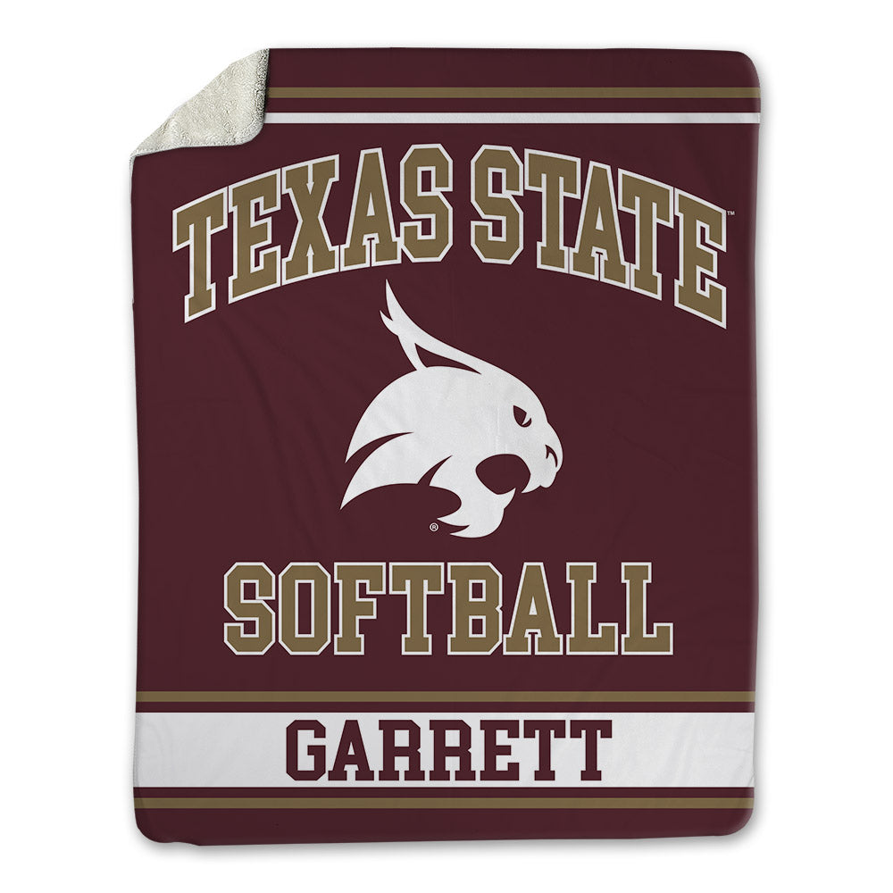 Texas State - NCAA Softball : Mayson Garrett - Blanket-0