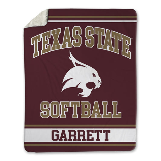 Texas State - NCAA Softball : Mayson Garrett - Blanket-0
