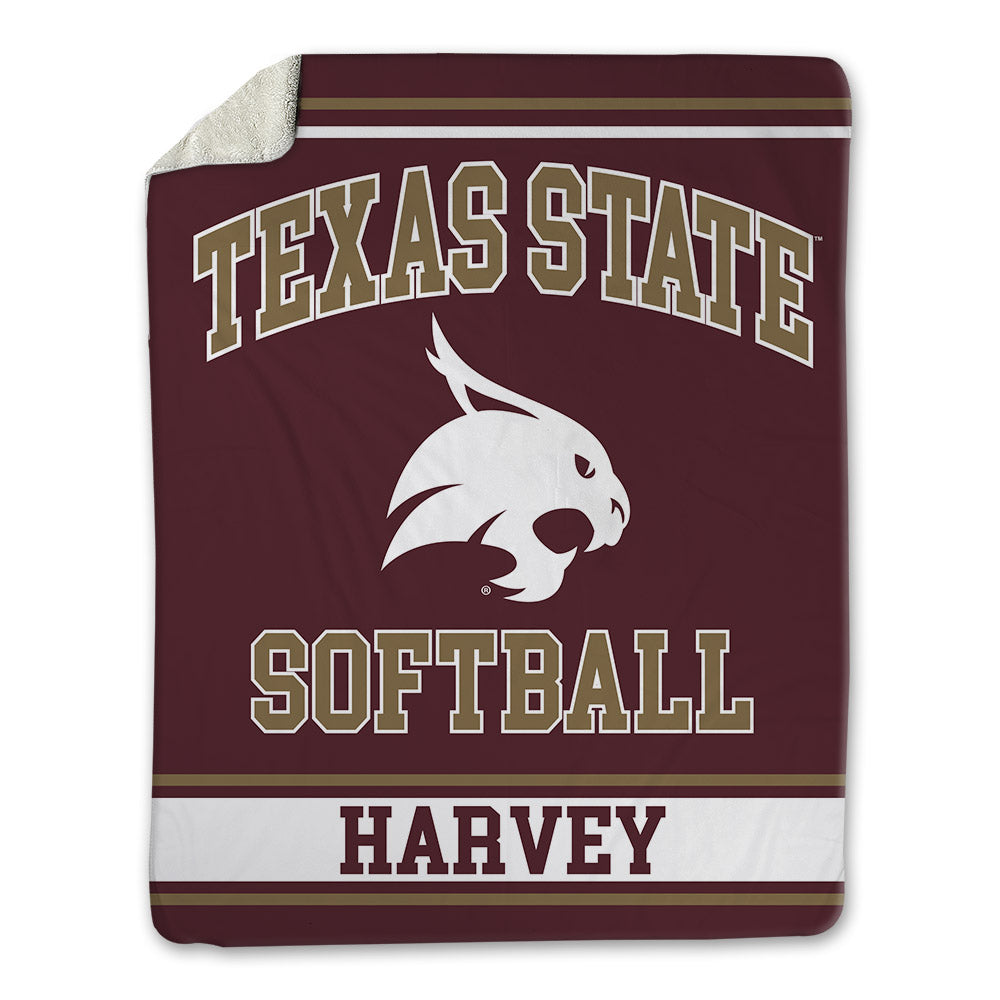 Texas State - NCAA Softball : Sydney Harvey - Blanket-0