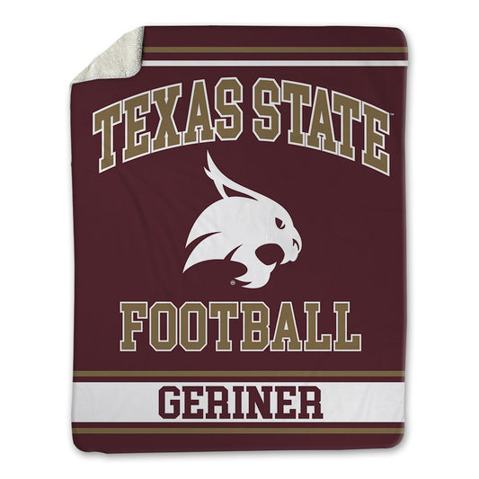 Texas State - NCAA Football : Holden Geriner - Blanket-0