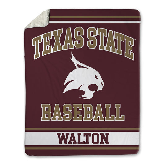 Texas State - NCAA Baseball : Tyler Walton - Blanket-0