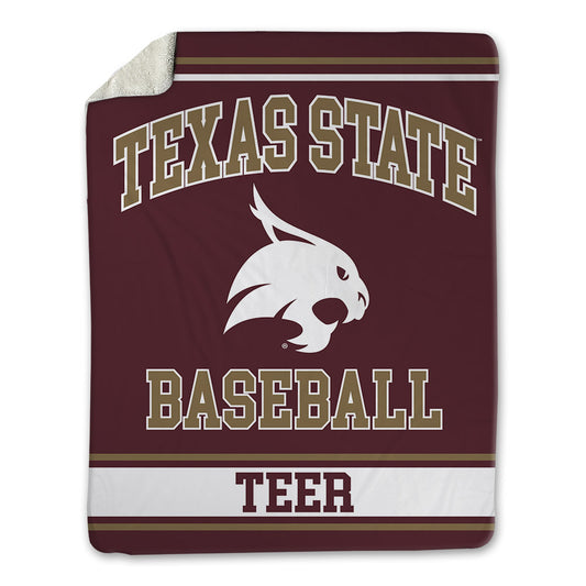 Texas State - NCAA Baseball : Jackson Teer - Blanket-0