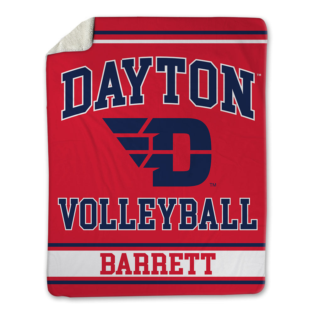 Dayton - NCAA Women's Volleyball : Sydney Barrett - Blanket-0