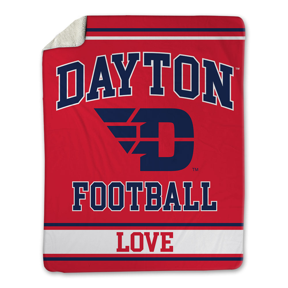 Dayton - NCAA Football : Josiah Love - Blanket-0