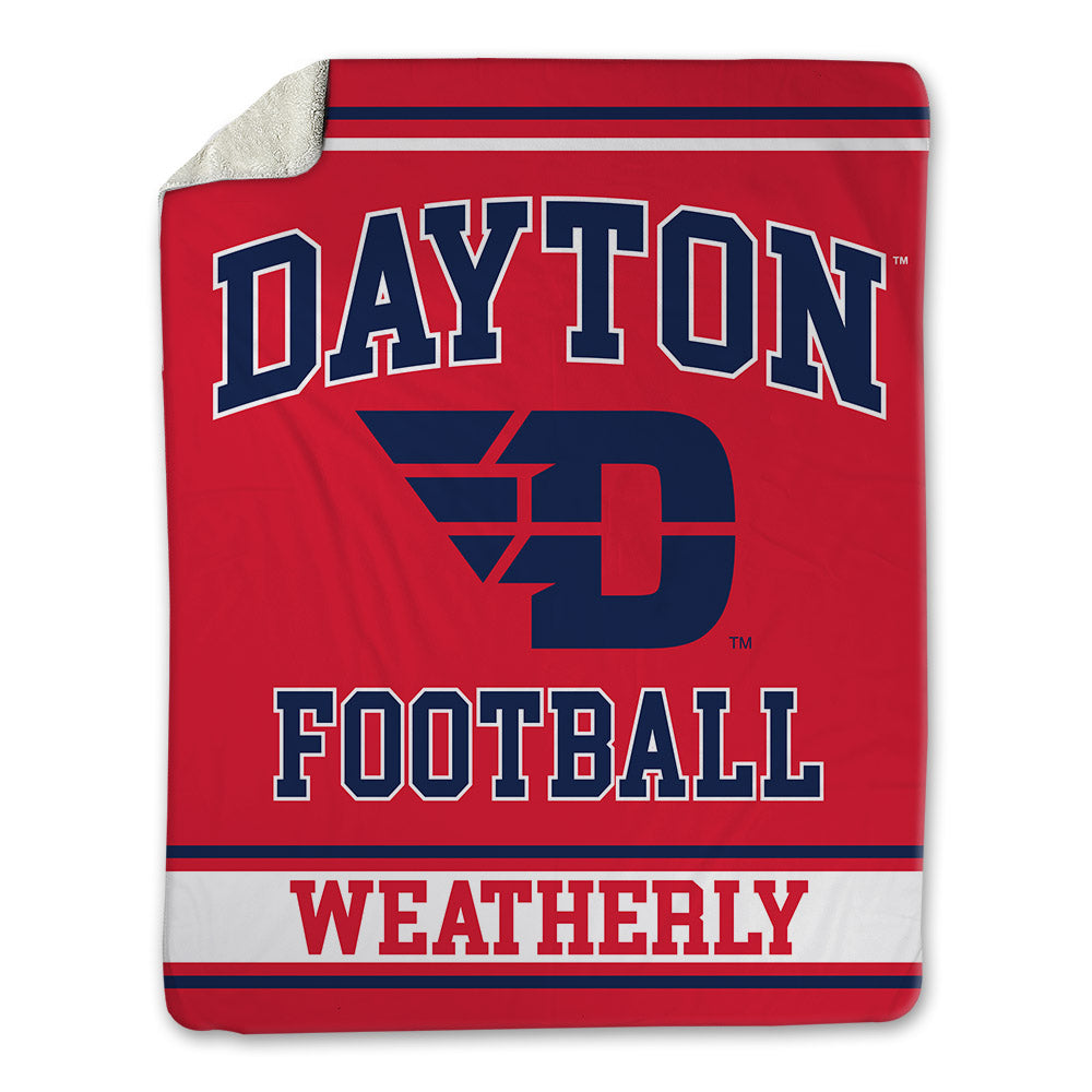 Dayton - NCAA Football : Donovan Weatherly - Blanket-0