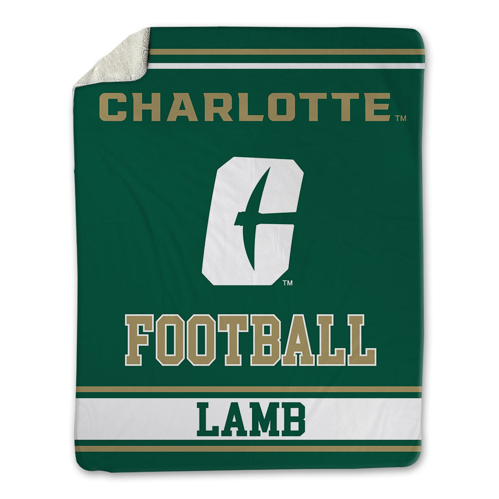 UNC Charlotte - NCAA Football : Xander Lamb - Blanket-0