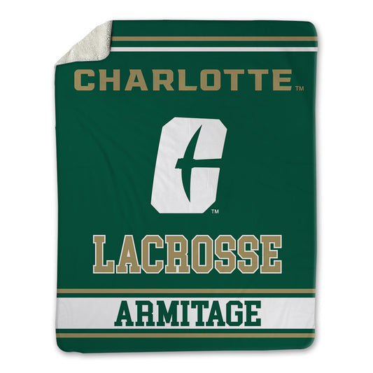 UNC Charlotte - NCAA Men's Lacrosse : Kiera Armitage - Blanket-0