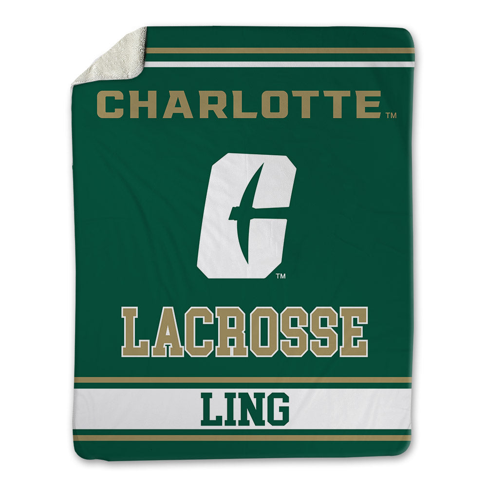 UNC Charlotte - NCAA Women's Lacrosse : Katie Ling - Blanket-0