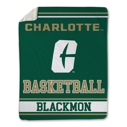 UNC Charlotte - NCAA Men's Basketball : Kylan Blackmon - Blanket-0