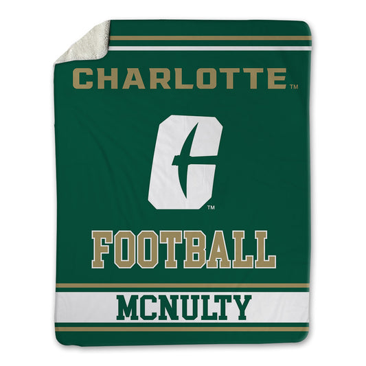UNC Charlotte - NCAA Football : Luke McNulty - Blanket-0