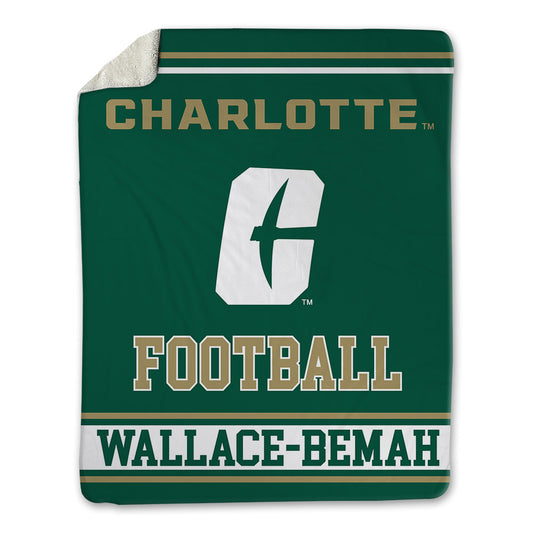 UNC Charlotte - NCAA Football : Prince Wallace-Bemah - Blanket-0