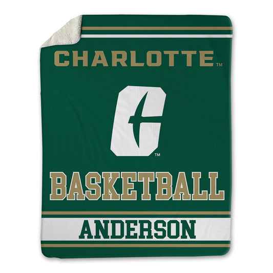 UNC Charlotte - NCAA Women's Basketball : Princess Anderson - Blanket-0