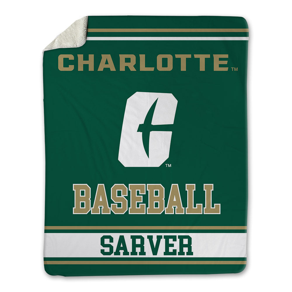 UNC Charlotte - NCAA Baseball : Joel Sarver - Blanket-0