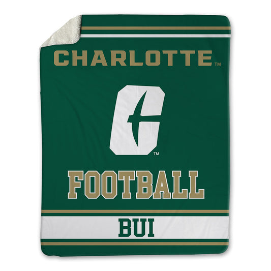 UNC Charlotte - NCAA Football : Aiden Bui - Blanket-0