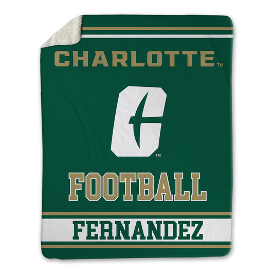 UNC Charlotte - NCAA Football : Kristos Fernandez - Blanket-0