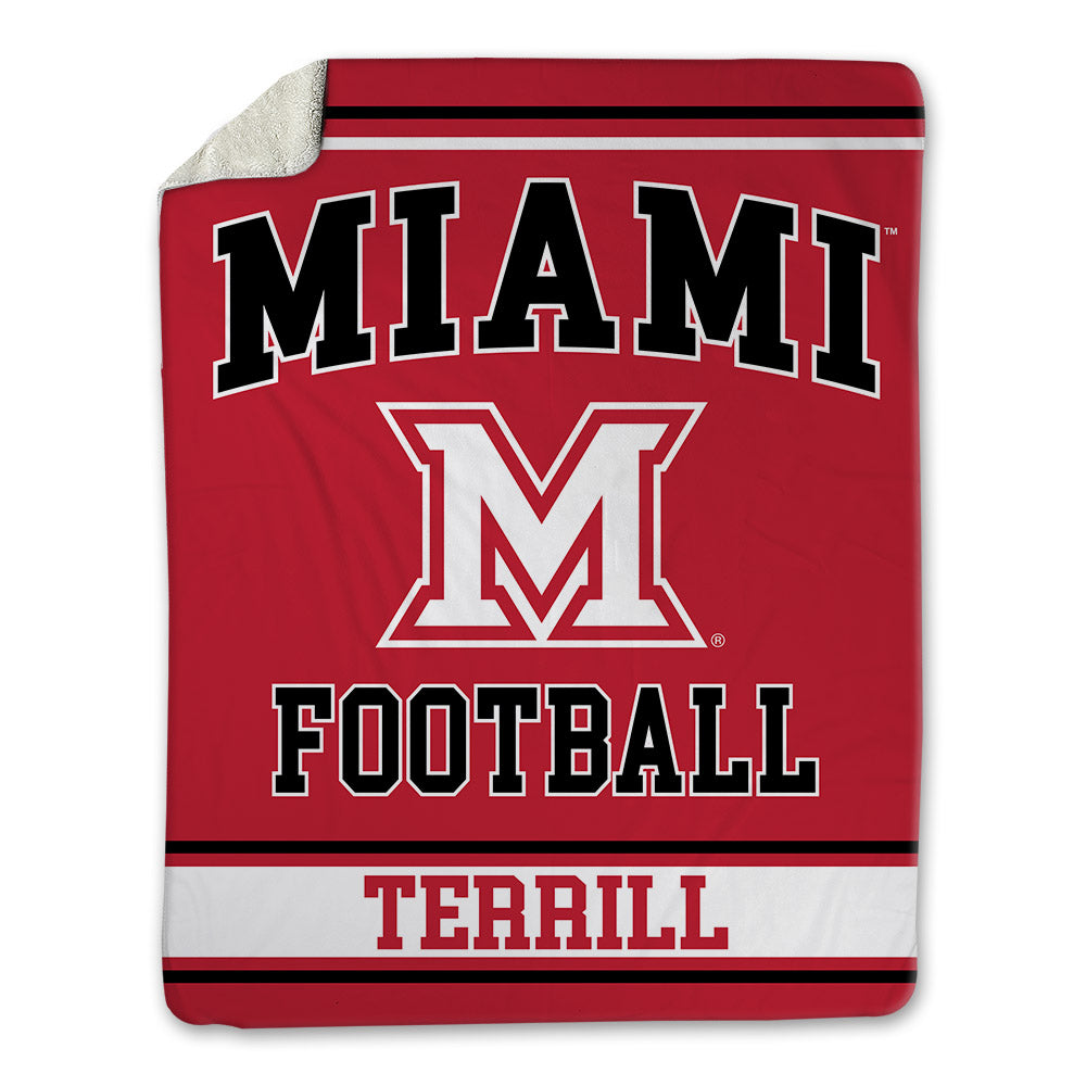 Miami of Ohio - NCAA Football : Drew Terrill - Blanket-0