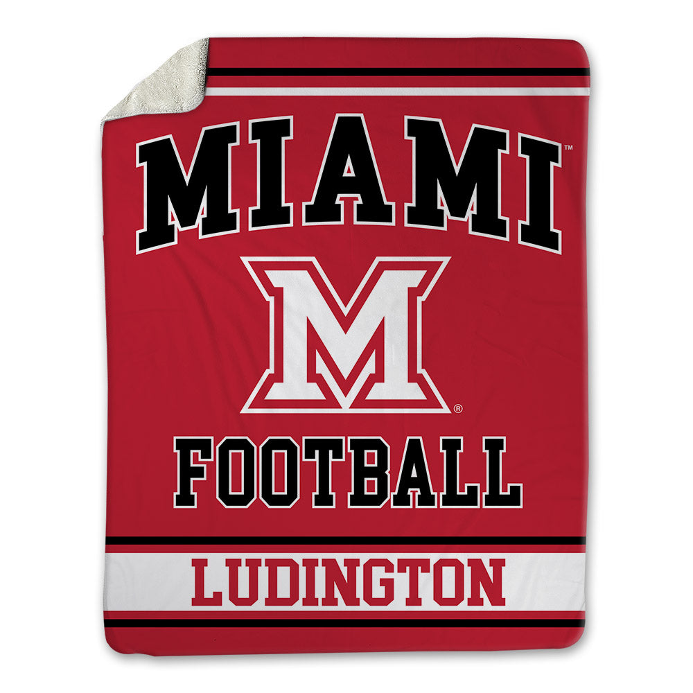 Miami of Ohio - NCAA Football : Anthony Ludington - Blanket-0