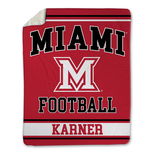 Miami of Ohio - NCAA Football : Eric Karner - Blanket-0